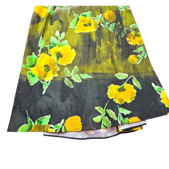 Zara Skirt Womens Medium High Waist Midi Floral ZW Collection Artsy Romantic - Picture 6 of 9